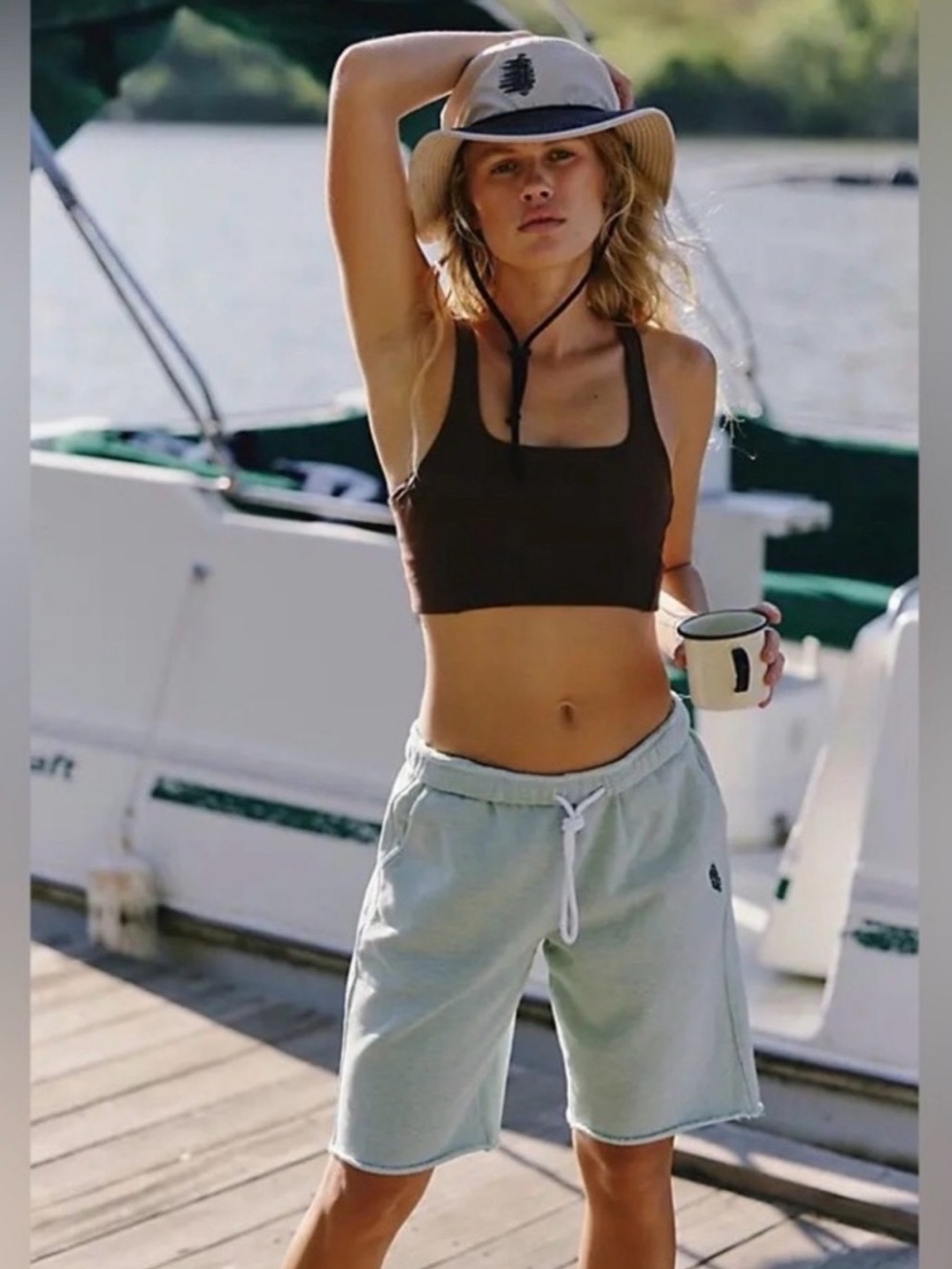 FP Movement by Free People Women's Athletic Shorts - Light Mint Green